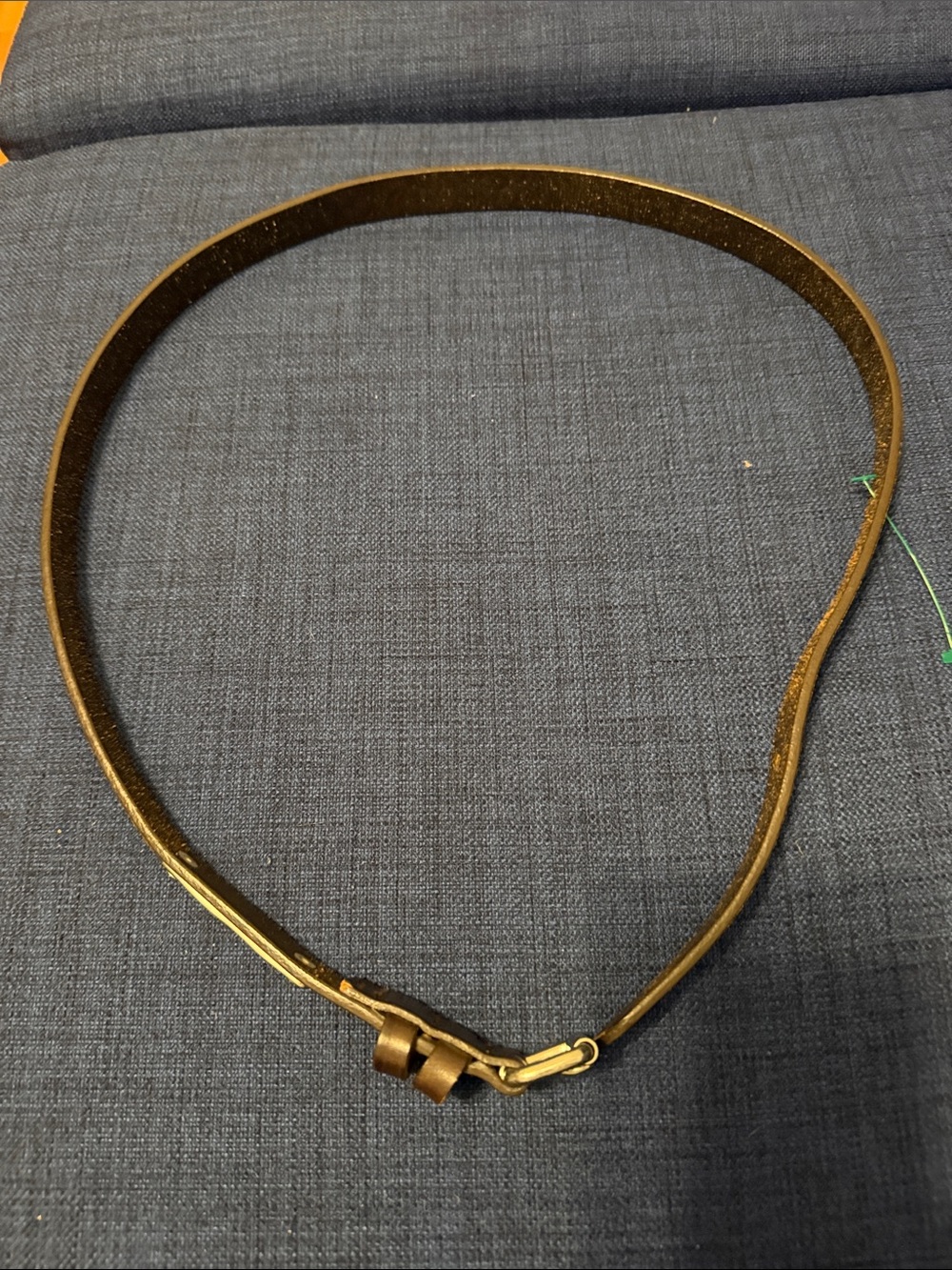 DKNY Metallic Silver Slim Women’s Belt